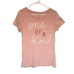 American Eagle Outfitters Pink Short Sleeve Tee